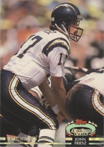 1992 Topps Stadium Club John Friesz #295