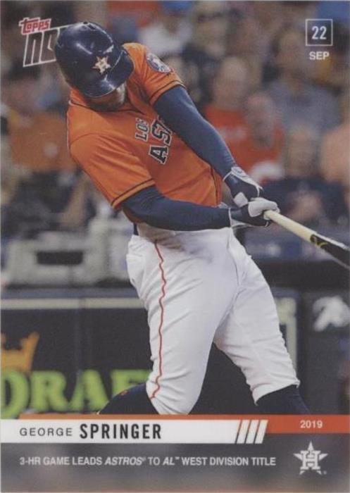 2019 Topps Now - George Springer #877