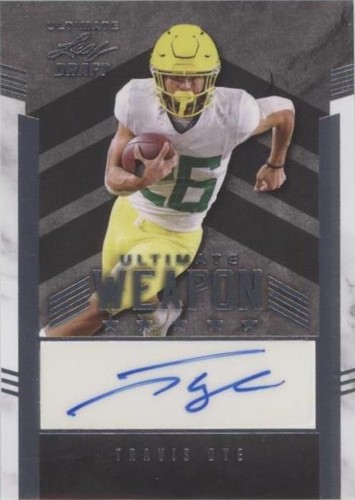2022 Leaf Ultimate Draft Travis Dye #UW-TD1