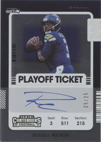 2021 Panini Contenders Russell Wilson #VT-RWI