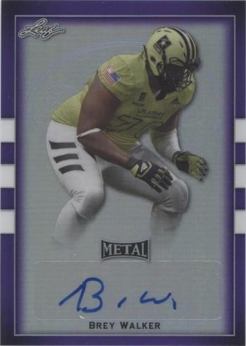2018 Leaf Metal U.S. Army All-American Bowl Brey Walker #BA-BW1