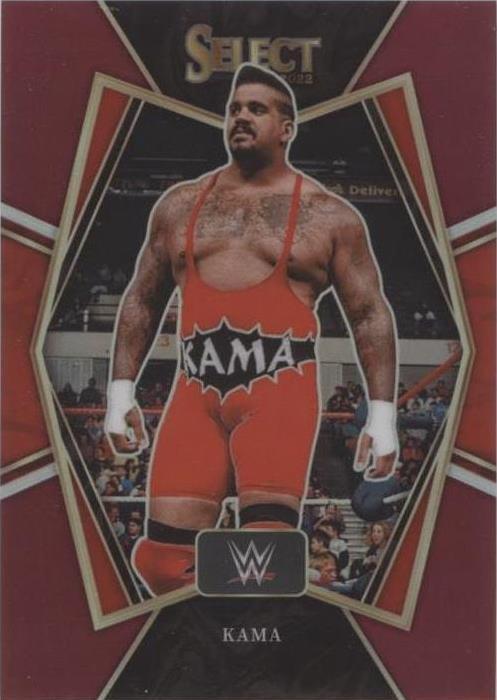 2022 Panini Select WWE - Premier Level Kama Mustafa #175 Maroon Prizm ...