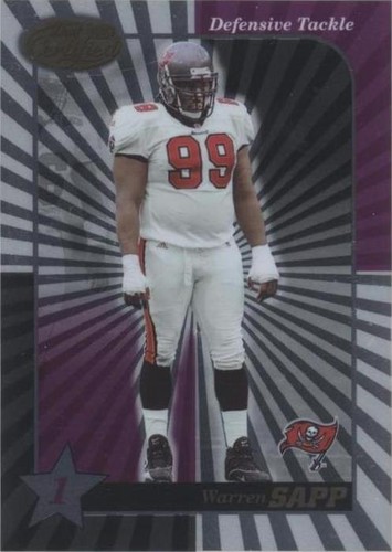2000 Leaf Certified Warren Sapp #89