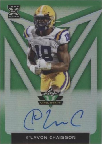 2020 Leaf Valiant K'Lavon Chaisson #BA-KLC