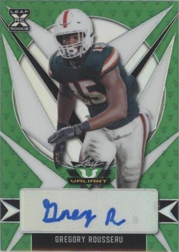 2021 Leaf Valiant Greg Rousseau #BA-GR1