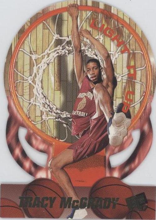 1997 Press Pass Double Threat - Tracy McGrady #LU 9