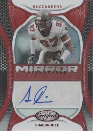 2022 Panini Certified Simeon Rice #MS-SR