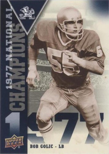 2013 Upper Deck University of Notre Dame Bob Golic #NC-BG