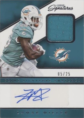 2016 Panini Prime Signatures Lamar Miller #PSS-LM