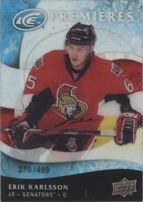 Hielo de cubierta superior 2009-10 - Erik Karlsson #160