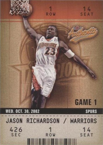 2002-03 Fleer Authentix - Jason Richardson #29