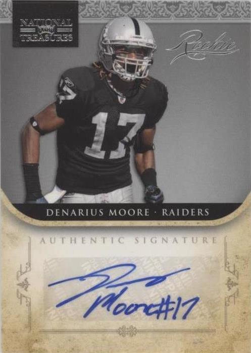 2011 Playoff National Treasures Denarius Moore #234