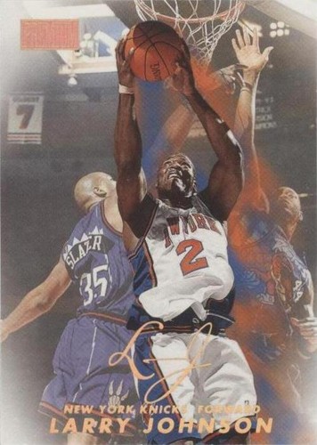 その他 LARRY JOHNSON auto Larry Johnson Autographed Trading Cards, Signed Larry Johnson