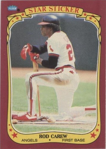 1986 Fleer Star Stickers - Rod Carew #20