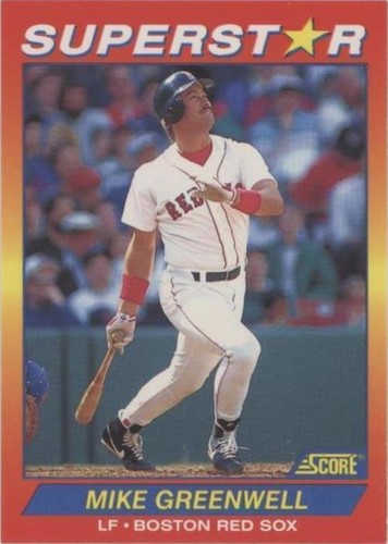 1992 Score 100 Hottest Players - Mike Greenwell #10