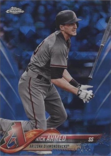 2018 Topps Chrome Sapphire Edition - Nick Ahmed #337