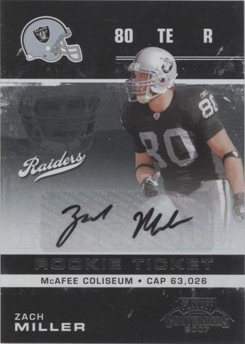 2007 Playoff Contenders Zach Miller #240