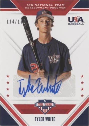 2020 Panini USA Baseball Stars & Stripes - Tyler White #16U-TW