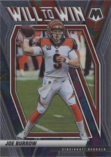 2021 Mosiac Will To Win Red prizm Joe Burrow Cincinnati
