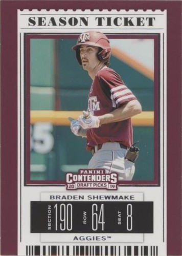 2019 Panini Contenders Draft Picks - Braden Shewmake #6