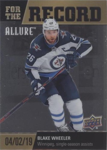 2019-20 Upper Deck Allure - Blake Wheeler #FR-7
