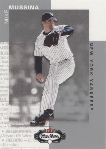 2002 Fleer Box Score - Mike Mussina #15