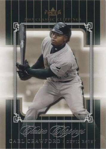 2005 Fleer Classic Clippings - Carl Crawford #33