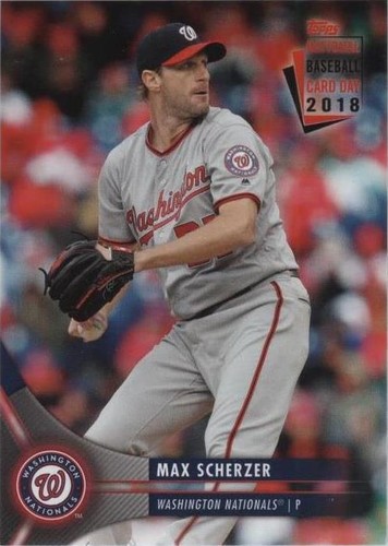 2018 Topps National Baseball Card Day - Max Scherzer #30