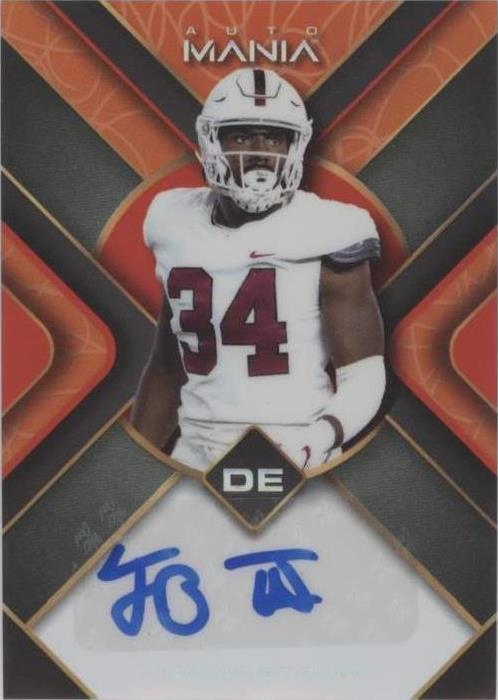 2022 Wild Card Auto Mania Thomas Booker #AM-TH43