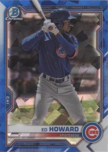 2021 Bowman Chrome Draft Sapphire Edition - Ed Howard #BDC-198