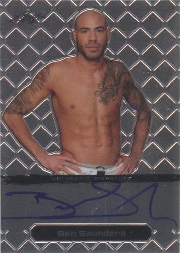2011 Leaf Metal MMA - Ben Saunders #BA-BS-1