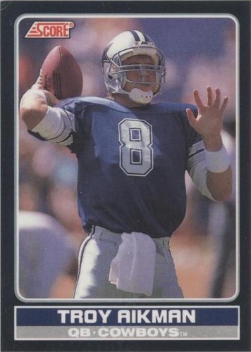 1990 Score Troy Aikman #8