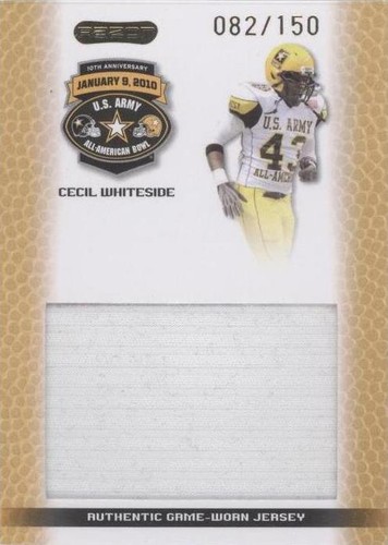 2010 Razor U.S. Army All-American Bowl Cecil Whiteside #JS-CW2