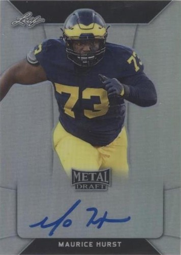 2018 Leaf Metal Draft Maurice Hurst #BA-MH1