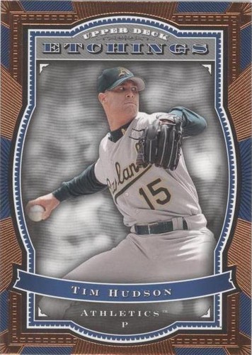 2004 Upper Deck Etchings - Tim Hudson #34