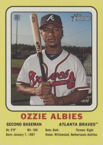 2018 Topps Heritage High Number - Ozzie Albies #69CC-OA