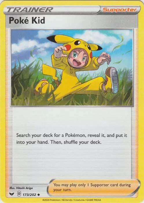 Poké Kid Pokemon TCG Trainer Card 173/202 | eBay