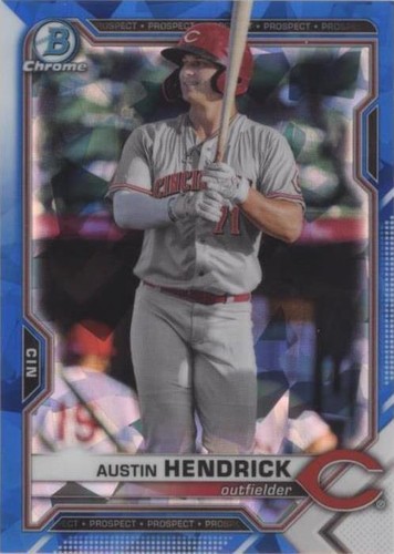 2021 Bowman Chrome Draft Sapphire Edition - Austin Hendrick #BDC-138