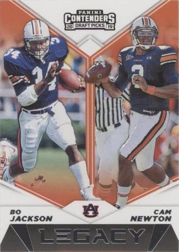 2019 Panini Contenders Draft Picks Bo Jackson Cam Newton #6