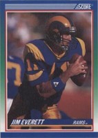 1990 Score 100 Hottest Players Jim Everett #50