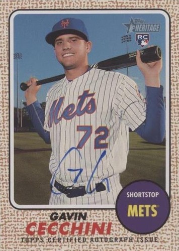 2017 Topps Heritage High Number - Gavin Cecchini #ROA-GC