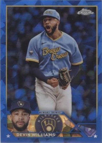 2023 Topps Chrome Update Series Sapphire Edition - Devin Williams #USCS91