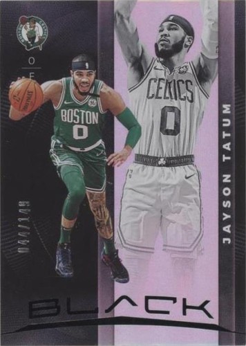 2019-20 Panini Black - Jayson Tatum #4