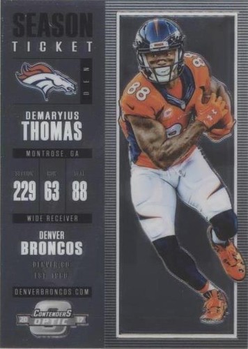 2017 Panini Contenders Optic Demaryius Thomas #58