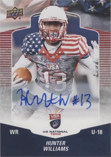 2018 Upper Deck USA Football Hunter Williams #45