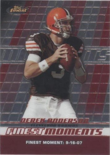 2008 Topps Finest Derek Anderson #FM-DA