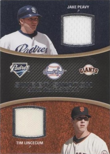 2008 Sweet Spot - Jake Peavy Tim Lincecum #DS-PL