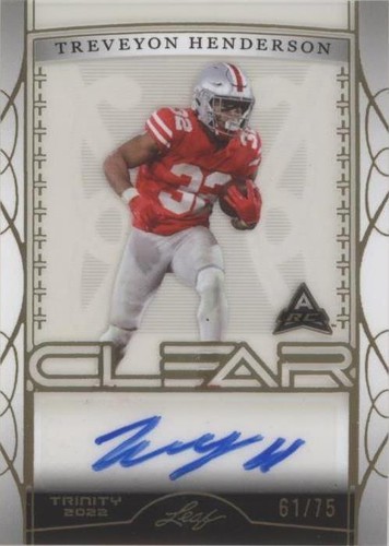 2022 Leaf Trinity Treveyon Henderson #CA-TH1