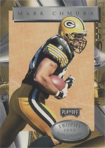 1996 Playoff Trophy Contenders Mark Chmura #118