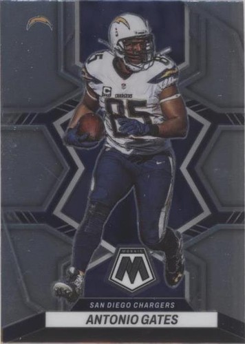 2022 Panini Mosaic Antonio Gates 76/80 Fusion Red Yellow